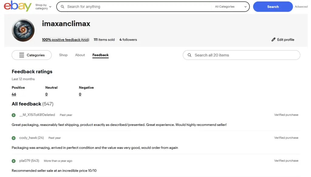 Ebay review